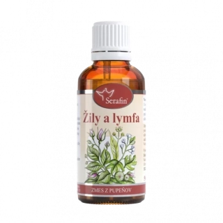 Žily a lymfa – zmes z pupeňov 50ml, Serafin