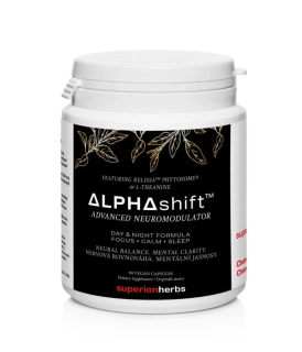 AlphaShift™ – Relissa™ Phytosome® & L-Theanin, 90 kapsúl, Superionherbs